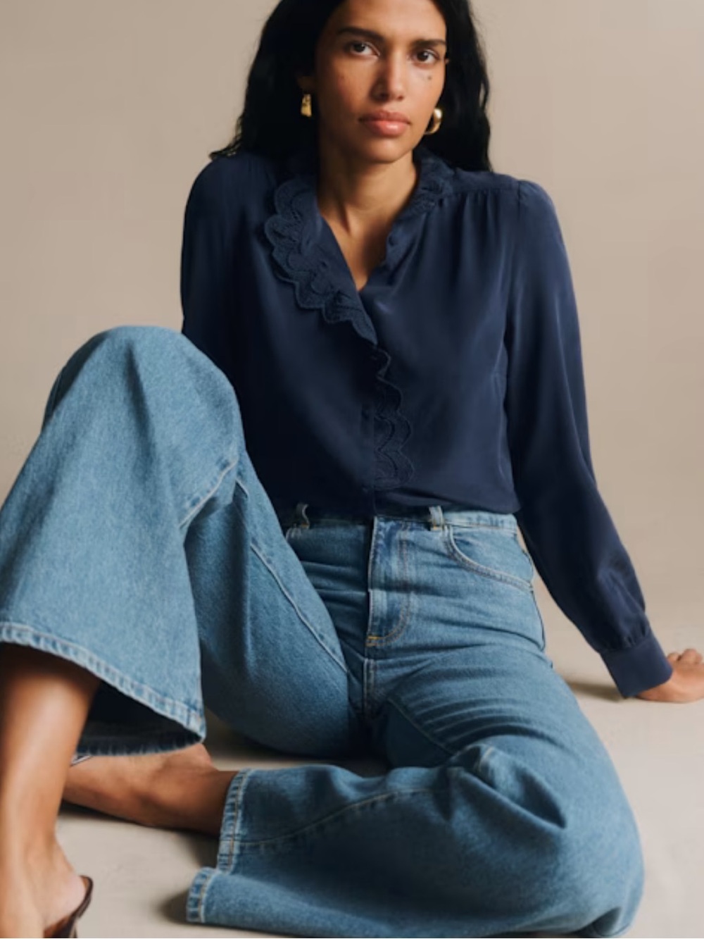 Chlo Shirt Sezane Marine